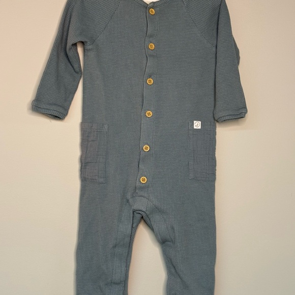 Waffle Knit Long Sleeve Romper - Picture 1 of 1
